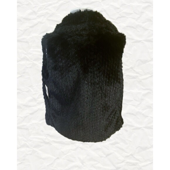 FREE PLANET Faux Fur Vest Black Size Medium NWT - Picture 11 of 11